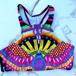 Colorful Bikini Top Size Medium